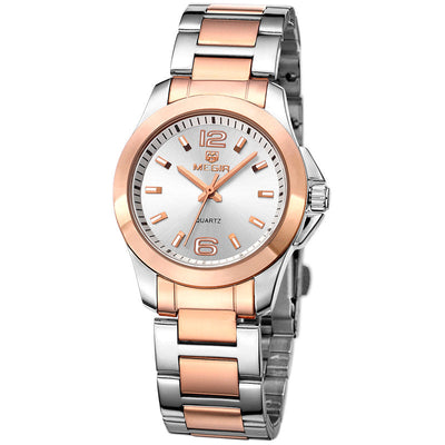 Quartz Steel Waterproof Casual Watch For Women