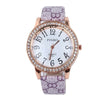 Street Fashion Leather Band Quartz Watch For Women