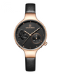 Multifunctional Quartz Leather Band Watch For Women