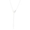 14K Silver Plated Necklace Love Heart Pave Pendant Necklace