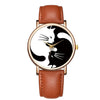 Black And White Cat Design Creative Watch For Women