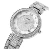 SKMEI 1739 Diamond Roman Numerals Round Dial Quartz Watch for