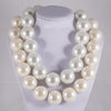 Huge faux pearl necklace gift 30mm large pearl statement necklace gift