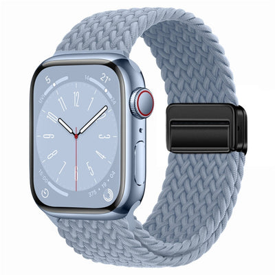 For Apple Watch Series 4 44mm Nylon Woven Magnetic Fold Buckle Watch